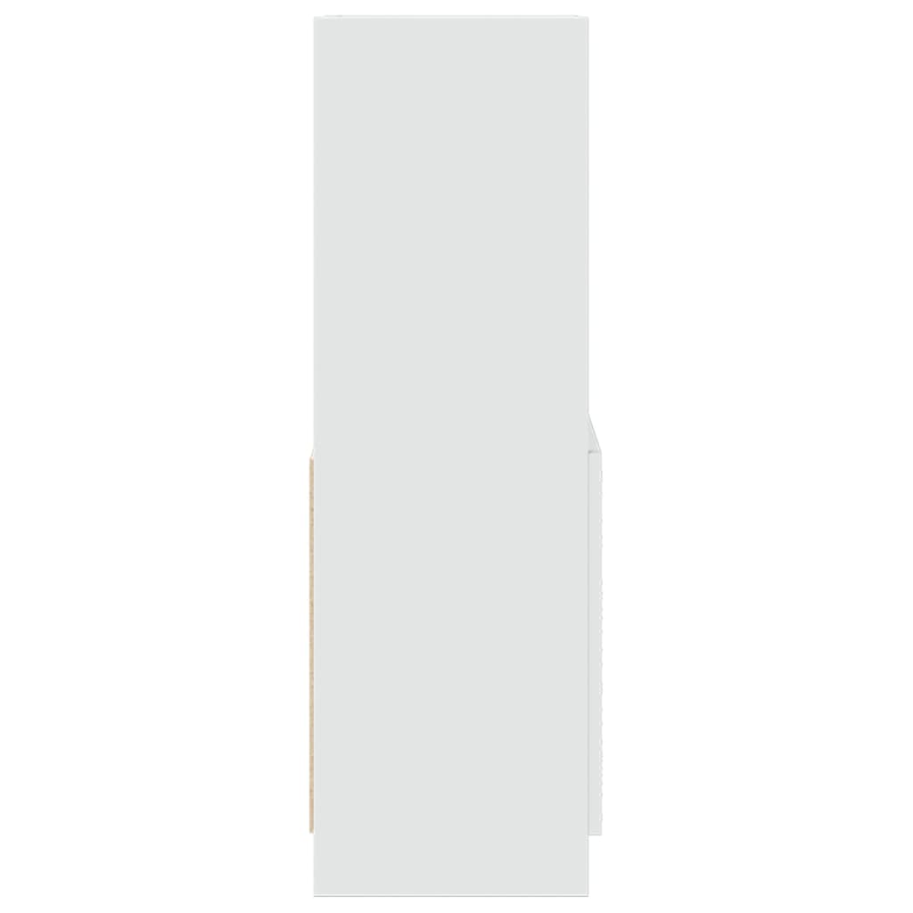 vidaXL Ντουλάπι Λευκό 63x33x100 εκ. από Επεξεργασμένο Ξύλο