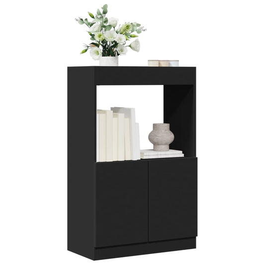 vidaXL Ντουλάπι Μαύρο 63x33x100 εκ. από Επεξεργασμένο Ξύλο