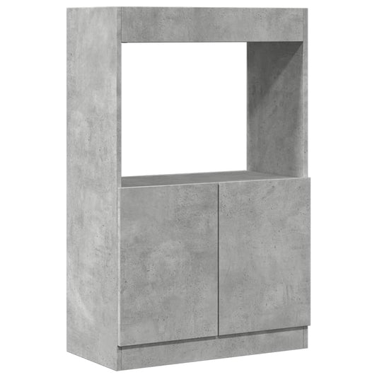 vidaXL Ντουλάπι Γκρι Σκυρ. 63x33x100 εκ. από Επεξεργασμένο Ξύλο