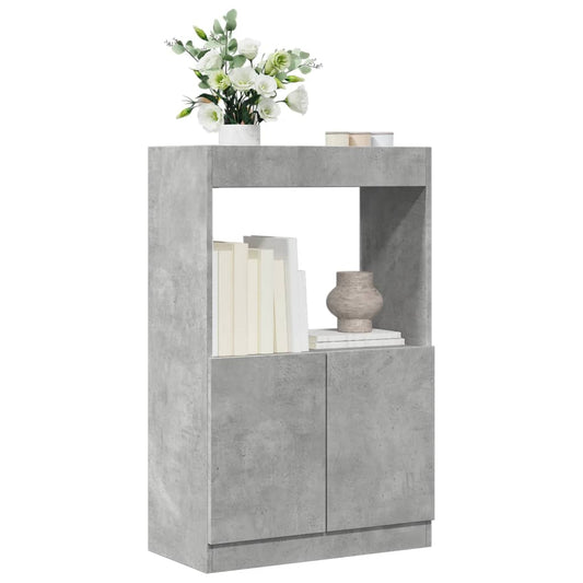 vidaXL Ντουλάπι Γκρι Σκυρ. 63x33x100 εκ. από Επεξεργασμένο Ξύλο