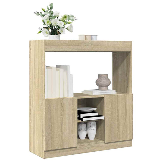 vidaXL Ντουλάπι Sonoma Δρυς 92x33x100 εκ. από Επεξεργασμένο Ξύλο