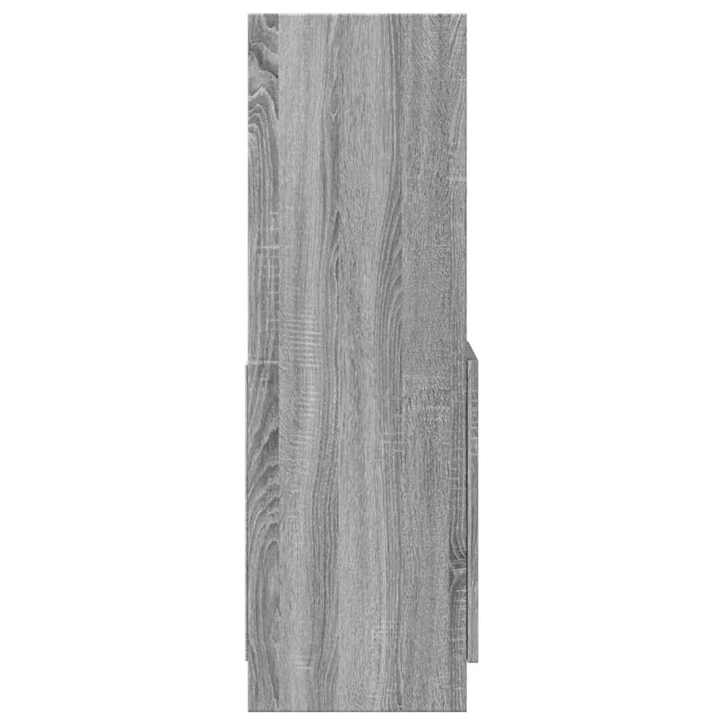 vidaXL Ντουλάπι Γκρι Sonoma 92x33x100 εκ. από Επεξεργασμένο Ξύλο