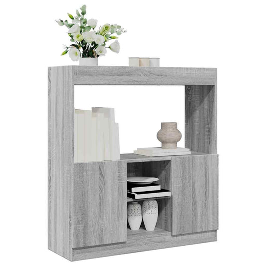 vidaXL Ντουλάπι Γκρι Sonoma 92x33x100 εκ. από Επεξεργασμένο Ξύλο