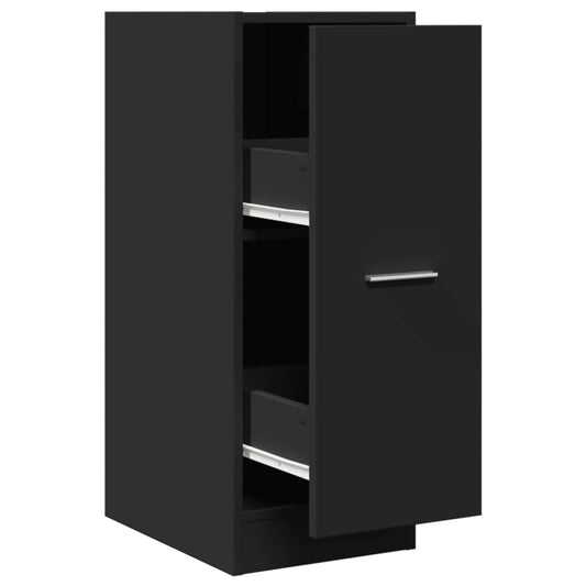 vidaXL Συρταριέρα Γενικής Χρήσης Μαύρο 30x41x77,5 εκ. Επεξ. Ξύλο