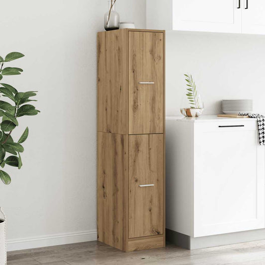 vidaXL Ντουλάπι Φαρμακείου Χειροποίητο Δρυς 30x41x144,5 εκ. από Τεχνητό Ξύλο