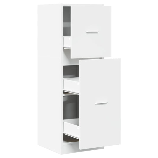vidaXL Συρταριέρα Γενικής Χρήσης Λευκή 40x41x118 εκ. Επεξ. Ξύλο
