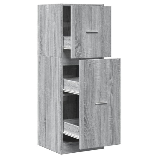 vidaXL Συρταριέρα Γενικής Χρήσης Γκρι Sonoma 40x41x118 εκ. Επεξ. Ξύλο