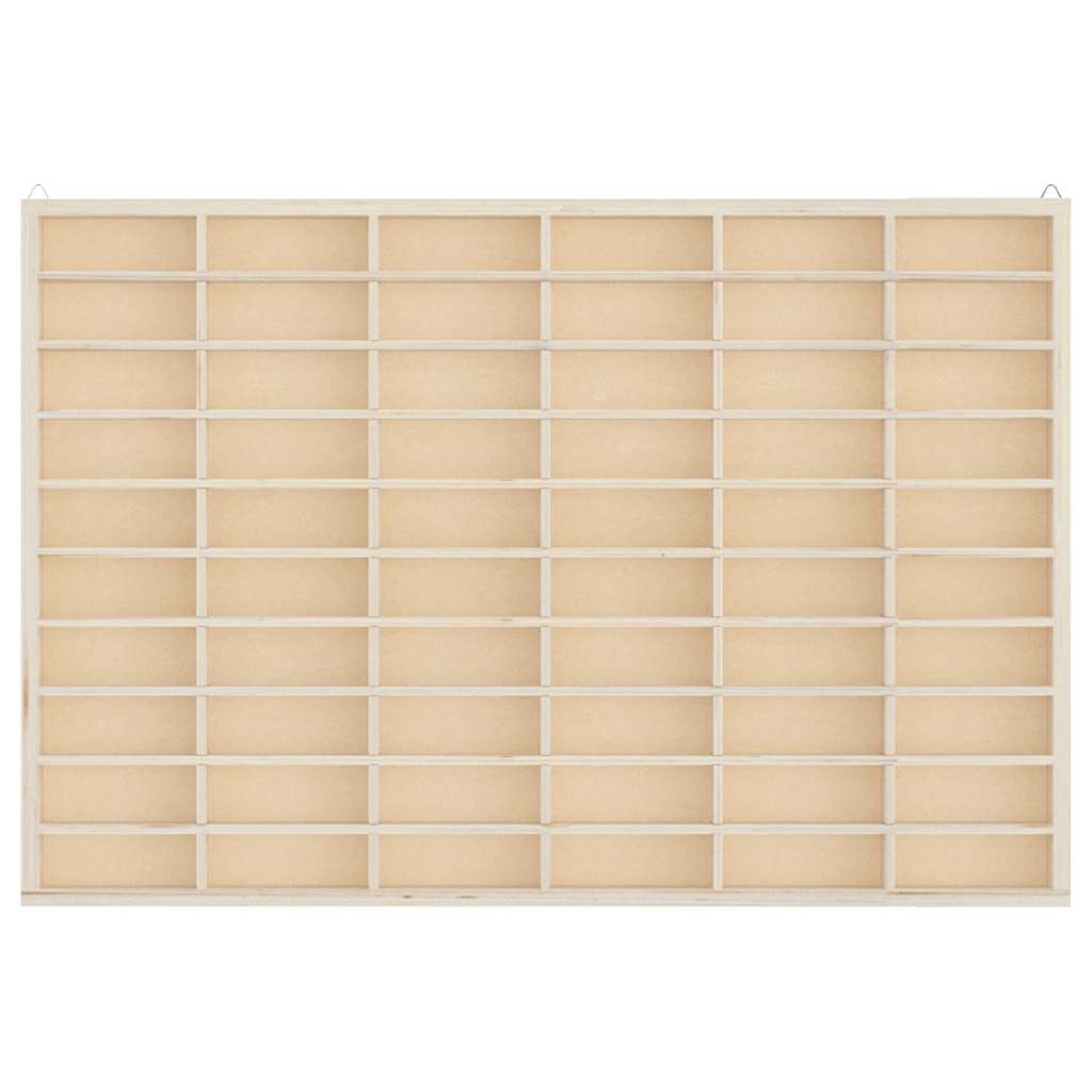 vidaXL Ξύλινη Βιτρίνα Συλλεκτών με 60 Θέσεις 60x4,5x40,5 εκ.