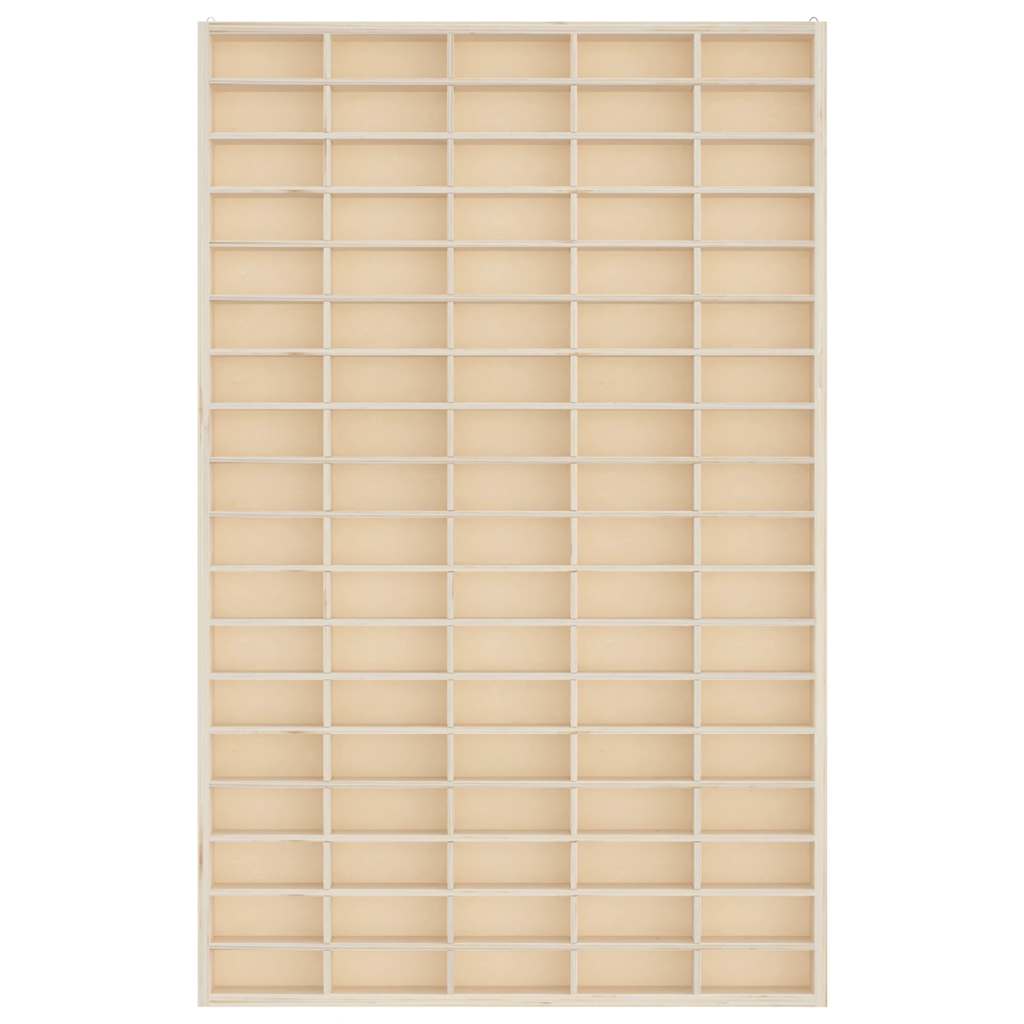 vidaXL Ξύλινη Βιτρίνα Συλλεκτών με 90 Θέσεις 50,5x4,5x79 εκ.