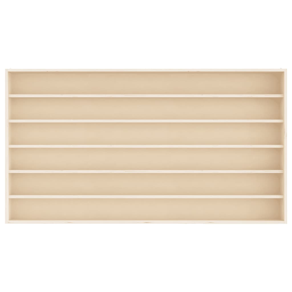 vidaXL Ξύλινη συλλεκτική βιτρίνα με 6 ράφια 100x8,5x55 εκ.