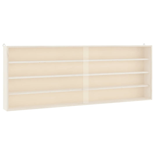 vidaXL Ξύλινη συλλεκτική βιτρίνα με πόρτες 100x8,5x37 εκ.