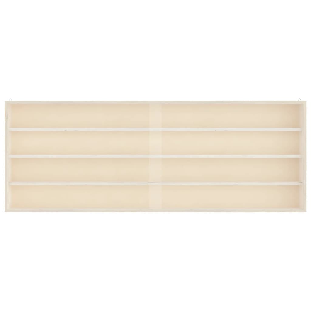 vidaXL Ξύλινη συλλεκτική βιτρίνα με πόρτες 100x8,5x37 εκ.