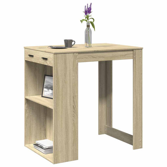 vidaXL Τραπέζι Μπαρ Sonoma Δρυς 102x70x103,5 εκ. Επεξεργ. Ξύλο