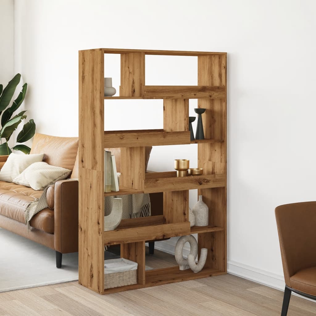 vidaXL Βιβλιοθήκη Αρτισιανή Δρυς 100x33x156,5εκ από Επεξεργασμένο Ξύλο