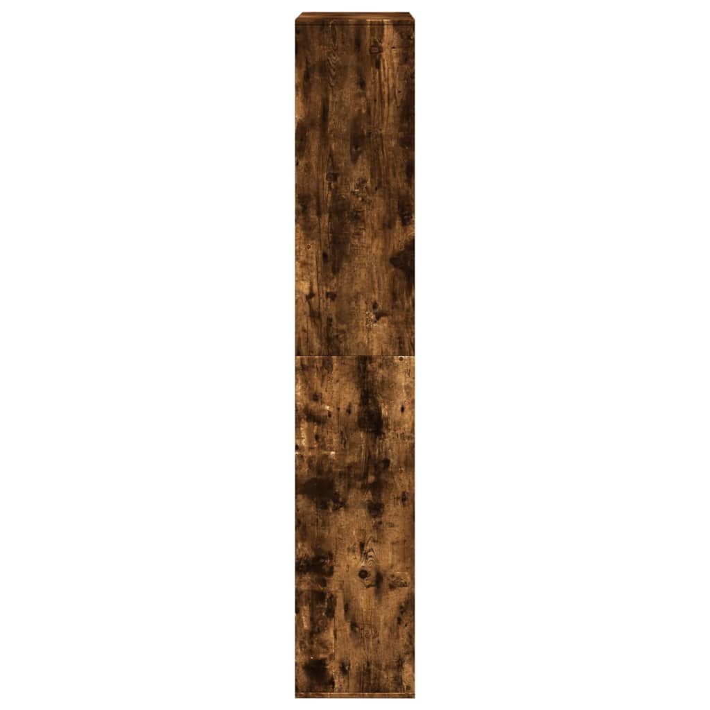 vidaXL Βιβλιοθήκη Καπνιστή Δρυς 100x33x187,5εκ. από Επεξεργασμένο Ξύλο
