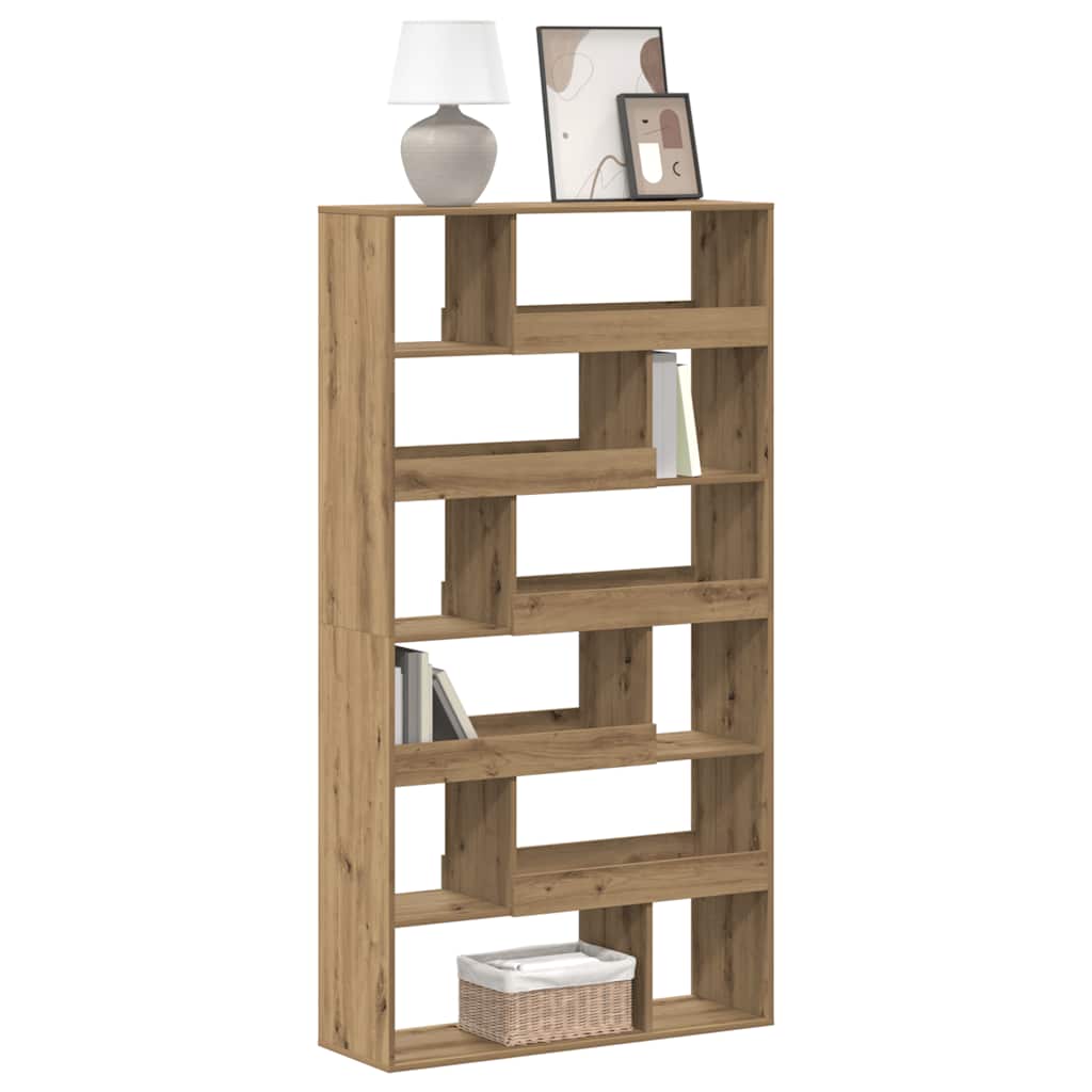 vidaXL Βιβλιοθήκη Αρτισιανή Δρυς 100x33x187,5εκ από Επεξεργασμένο Ξύλο