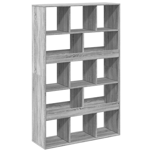 vidaXL Βιβλιοθήκη Γκρι Sonoma 100x33x156,5εκ. από Επεξεργ. Ξύλο
