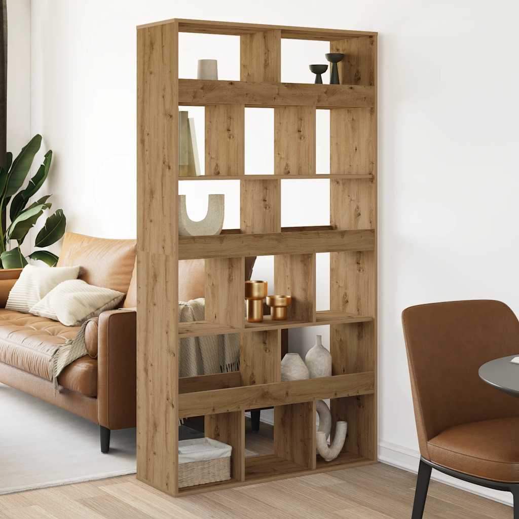 vidaXL Βιβλιοθήκη Αρτισιανή Δρυς 100x33x187,5εκ από Επεξεργασμένο Ξύλο