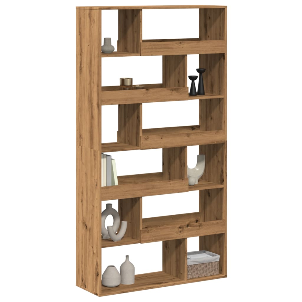 vidaXL Βιβλιοθήκη/Διαχωριστικό Χώρου Δρυς 100x33x187,5 εκ. Επεξ. Ξύλο