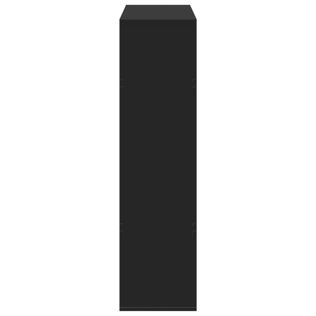 vidaXL Βιβλιοθήκη/Διαχωριστικό Χώρου Μαύρη 100x33x125,5 εκ. Επεξ. Ξύλο