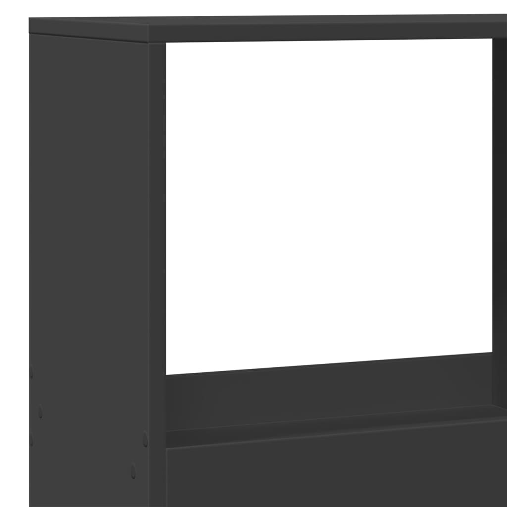 vidaXL Βιβλιοθήκη/Διαχωριστικό Χώρου Μαύρη 100x33x175 εκ. Επεξ. Ξύλο