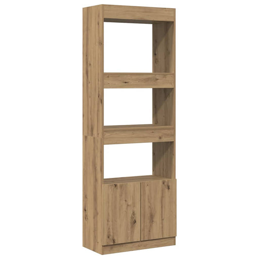vidaXL Ντουλάπι Αρτισιανή Δρυς 63x33x180 εκ. από Επεξεργασμένο Ξύλο