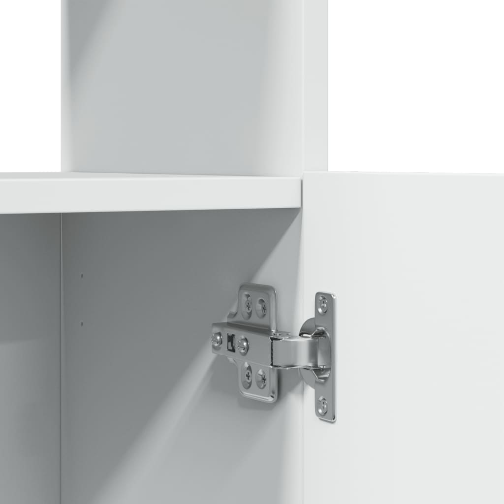 vidaXL Ντουλάπι Λευκό 92x33x140 εκ. από Επεξεργασμένο Ξύλο