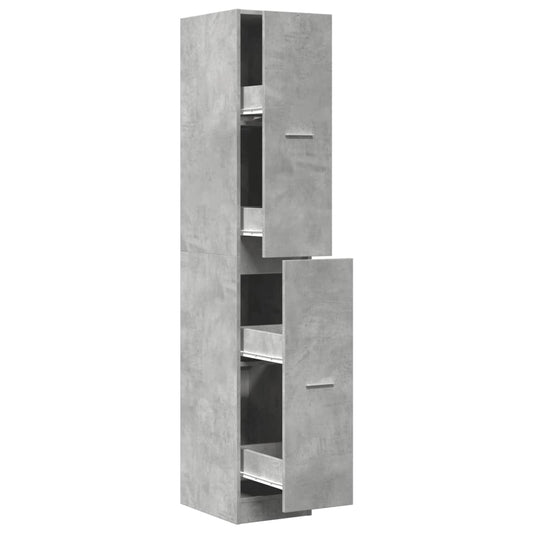 vidaXL Συρταριέρα Γενικής Χρήσης Γκρι Σκυρ.30x41x174,5 εκ. Επεξ. Ξύλο
