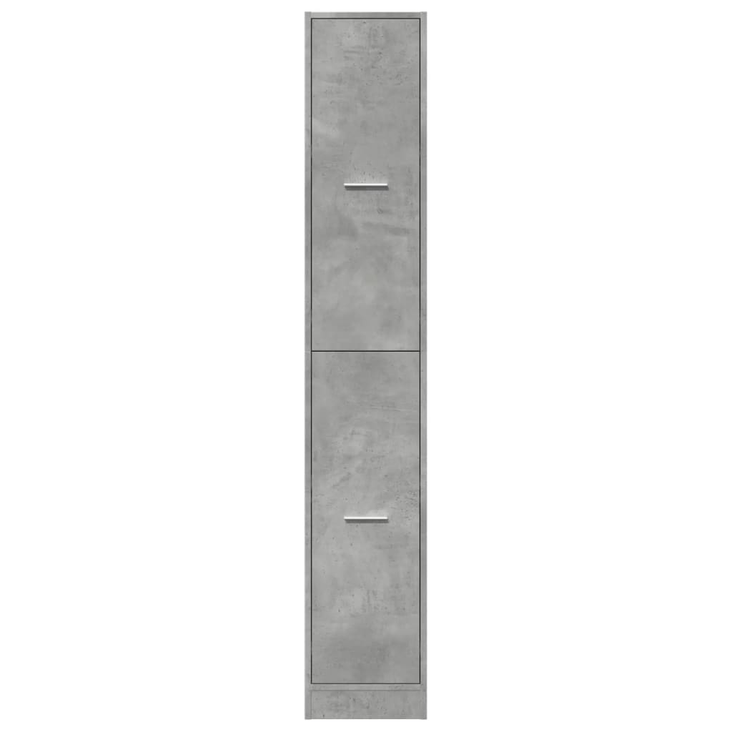 vidaXL Συρταριέρα Γενικής Χρήσης Γκρι Σκυρ.30x41x174,5 εκ. Επεξ. Ξύλο