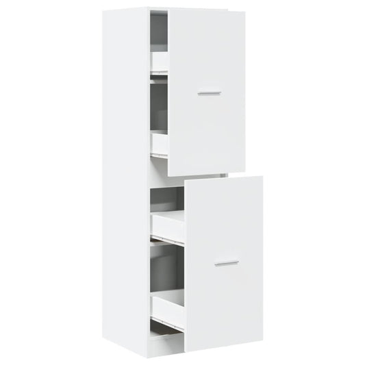 vidaXL Συρταριέρα Γενικής Χρήσης Λευκή 40 x 41 x 144,5 εκ. Επεξ. Ξύλο