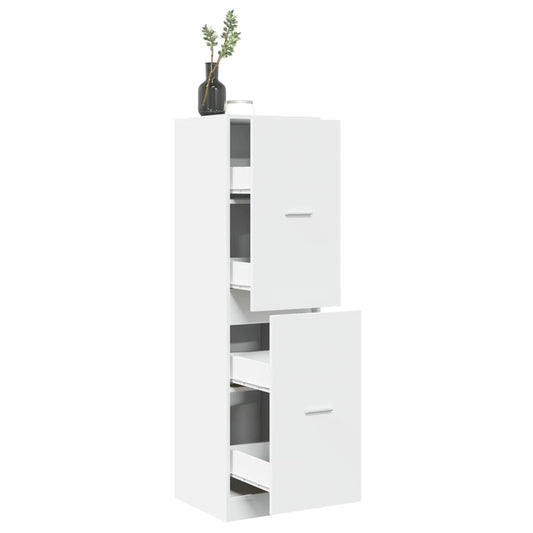 vidaXL Συρταριέρα Γενικής Χρήσης Λευκή 40 x 41 x 144,5 εκ. Επεξ. Ξύλο