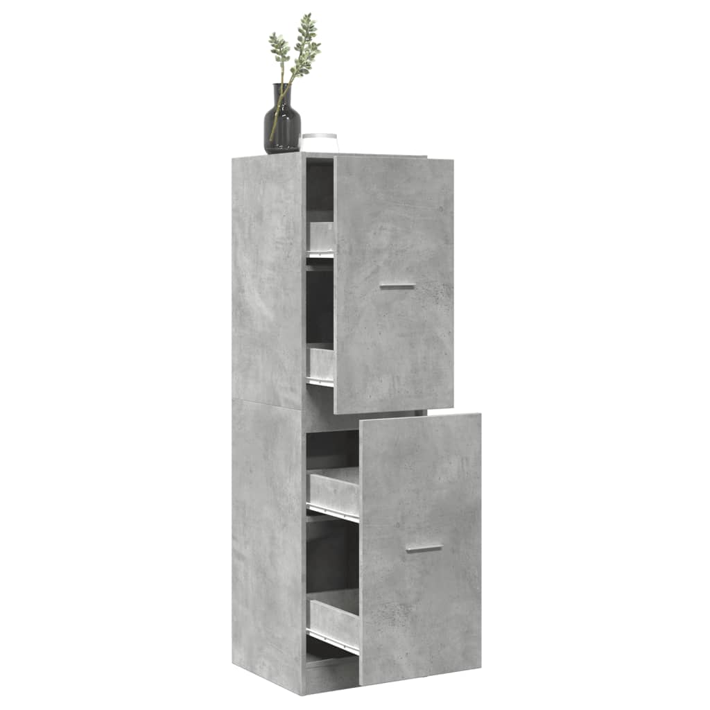 vidaXL Συρταριέρα Γενικής Χρήσης Γκρι Σκυρ.40x41x144,5 εκ. Επεξ. Ξύλο