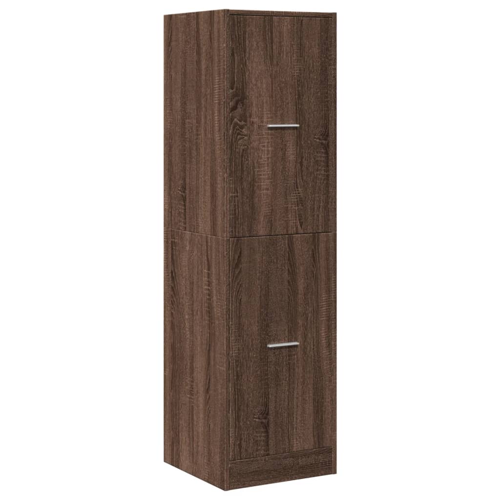 vidaXL Συρταριέρα Γενικής Χρήσης Καφέ Δρυς 40x41x144,5 εκ. Επεξ. Ξύλο