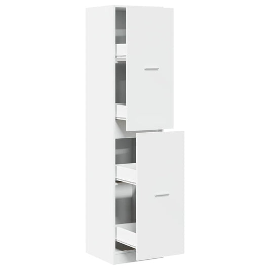 vidaXL Συρταριέρα Γενικής Χρήσης Λευκή 40x41x174,5 εκ. Επεξ. Ξύλο