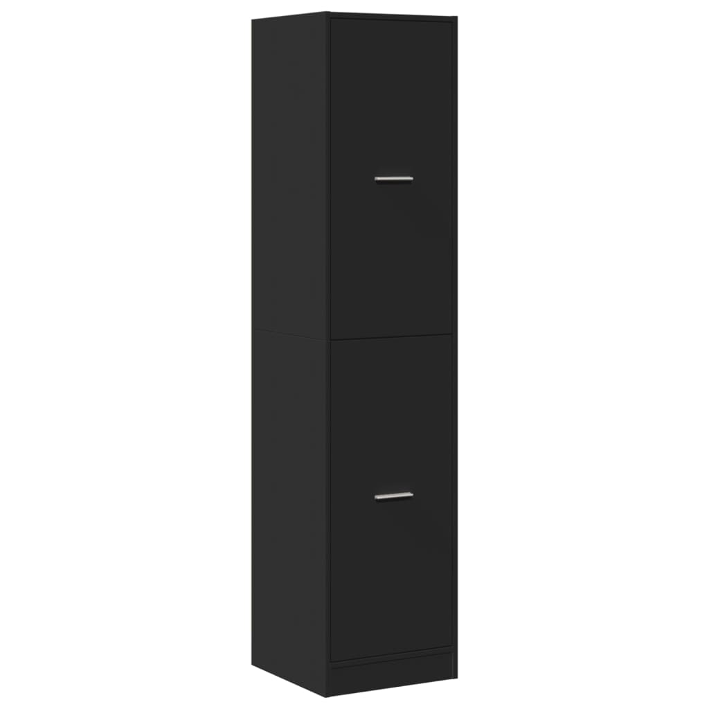 vidaXL Συρταριέρα Γενικής Χρήσης Μαύρο 40x41x174,5 εκ. Επεξ. Ξύλο