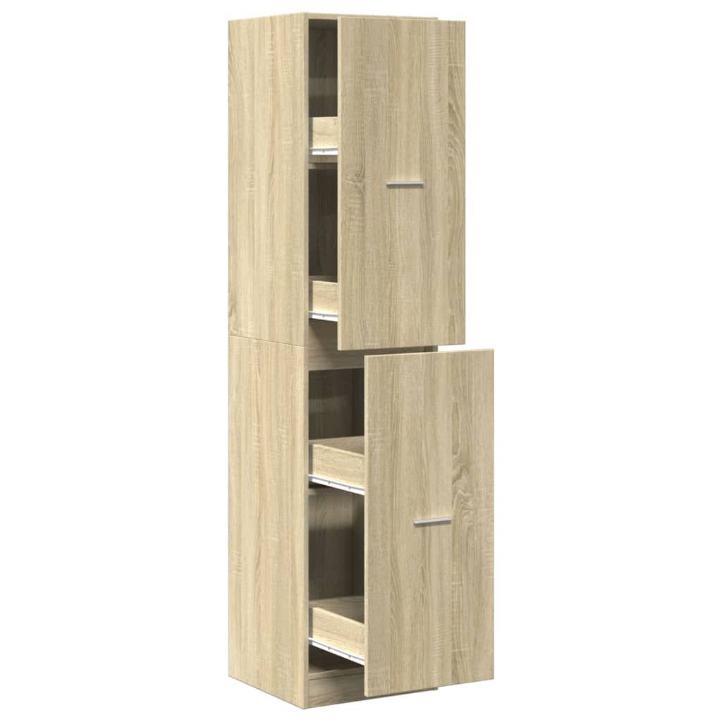 vidaXL Συρταριέρα Γενικής Χρήσης Sonoma Δρυς 30x41x174,5εκ Επεξ. Ξύλο