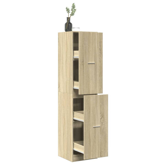 vidaXL Συρταριέρα Γενικής Χρήσης Sonoma Δρυς 30x41x174,5εκ Επεξ. Ξύλο