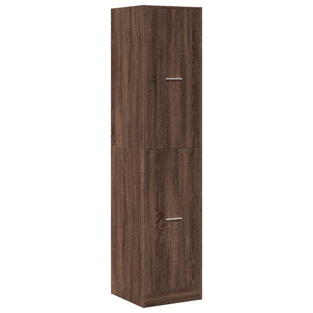 vidaXL Συρταριέρα Γενικής Χρήσης Καφέ Δρυς 40x41x174,5 εκ. Επεξ. Ξύλο