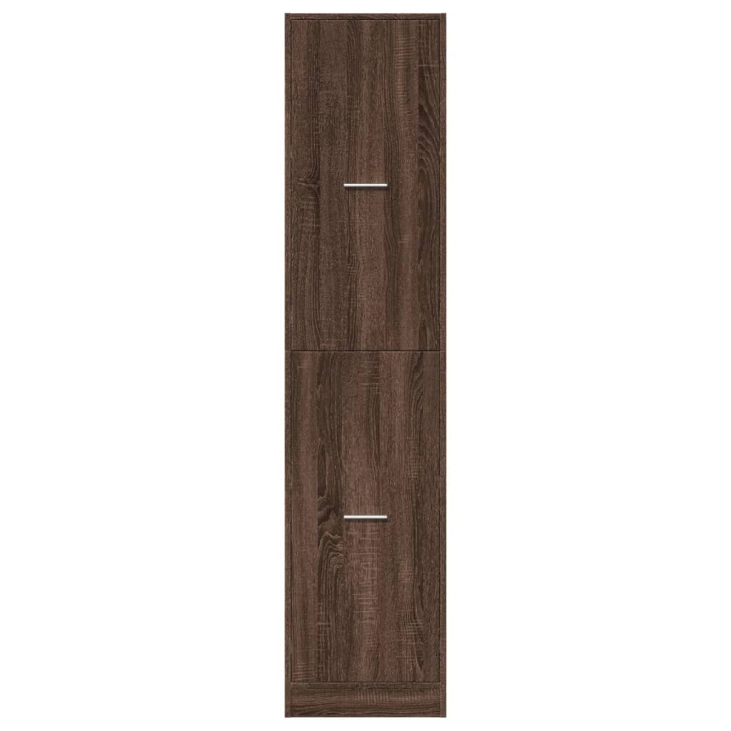 vidaXL Συρταριέρα Γενικής Χρήσης Καφέ Δρυς 40x41x174,5 εκ. Επεξ. Ξύλο