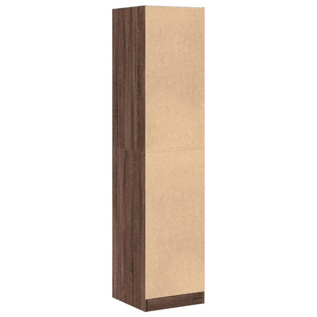 vidaXL Συρταριέρα Γενικής Χρήσης Καφέ Δρυς 40x41x174,5 εκ. Επεξ. Ξύλο