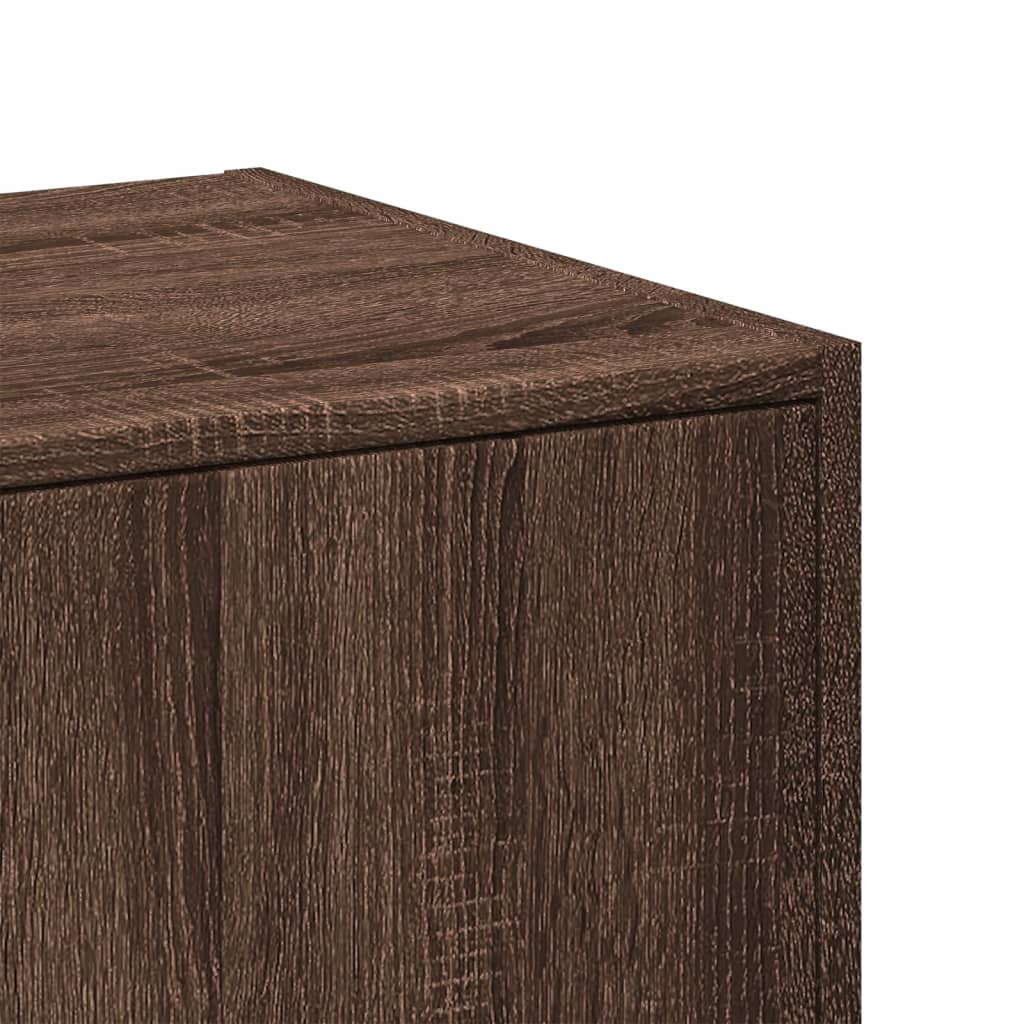 vidaXL Συρταριέρα Γενικής Χρήσης Καφέ Δρυς 40x41x174,5 εκ. Επεξ. Ξύλο