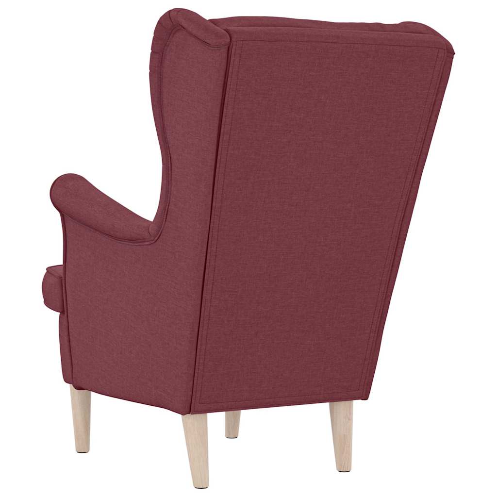 vidaXL πολυθρόνα Wine Red 74x84x100 cm Ύφασμα