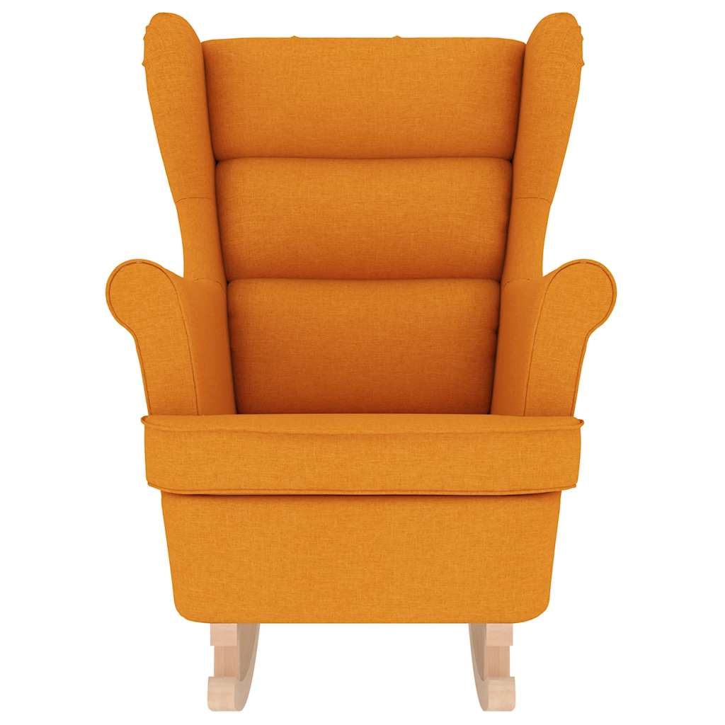 vidaXL Κουνιστή καρέκλα σκούρο κίτρινο 74x90x102 cm Ύφασμα