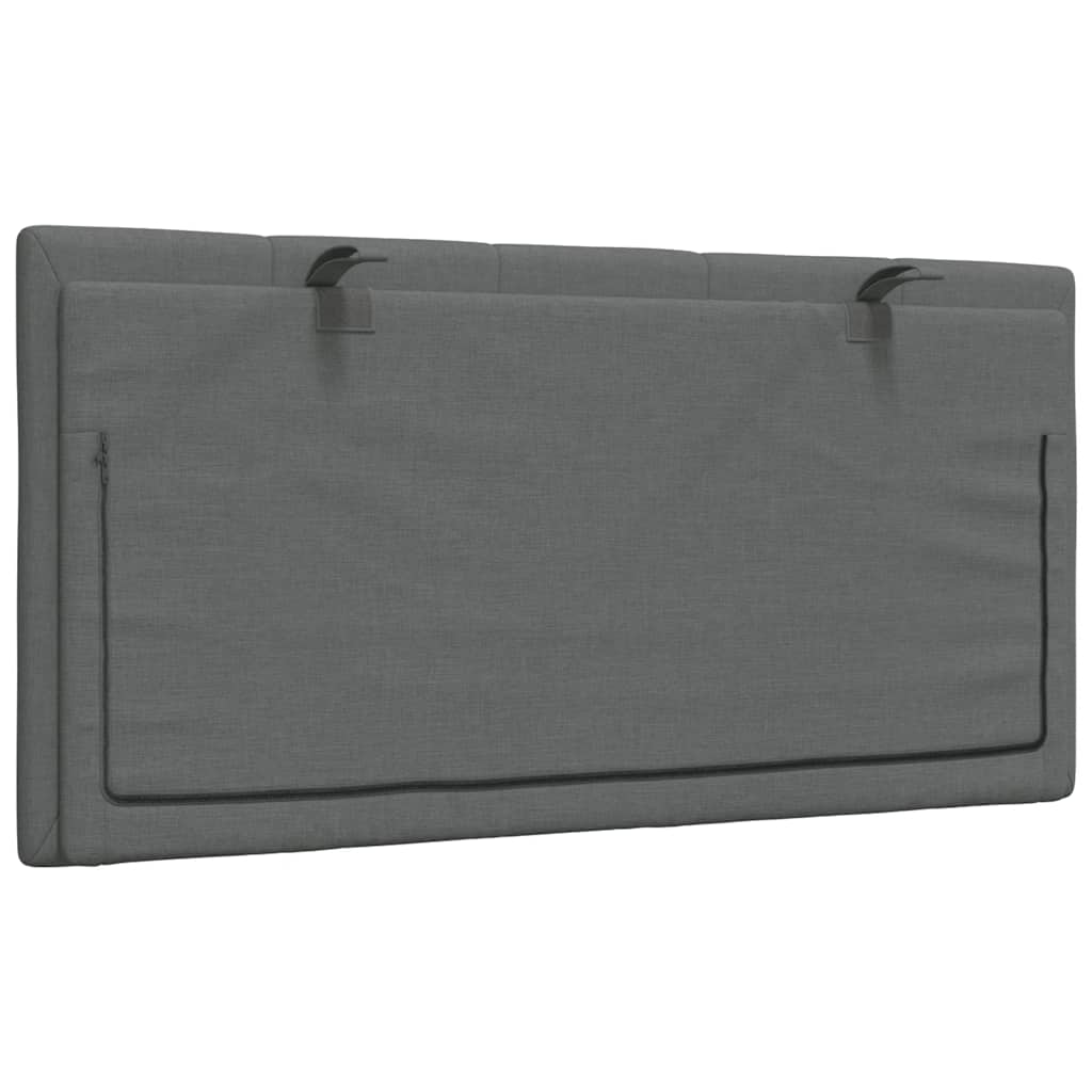 vidaXL Μαξιλάρι για Κεφαλάρι Σκούρο Γκρι 100 εκ. Υφασμάτινο