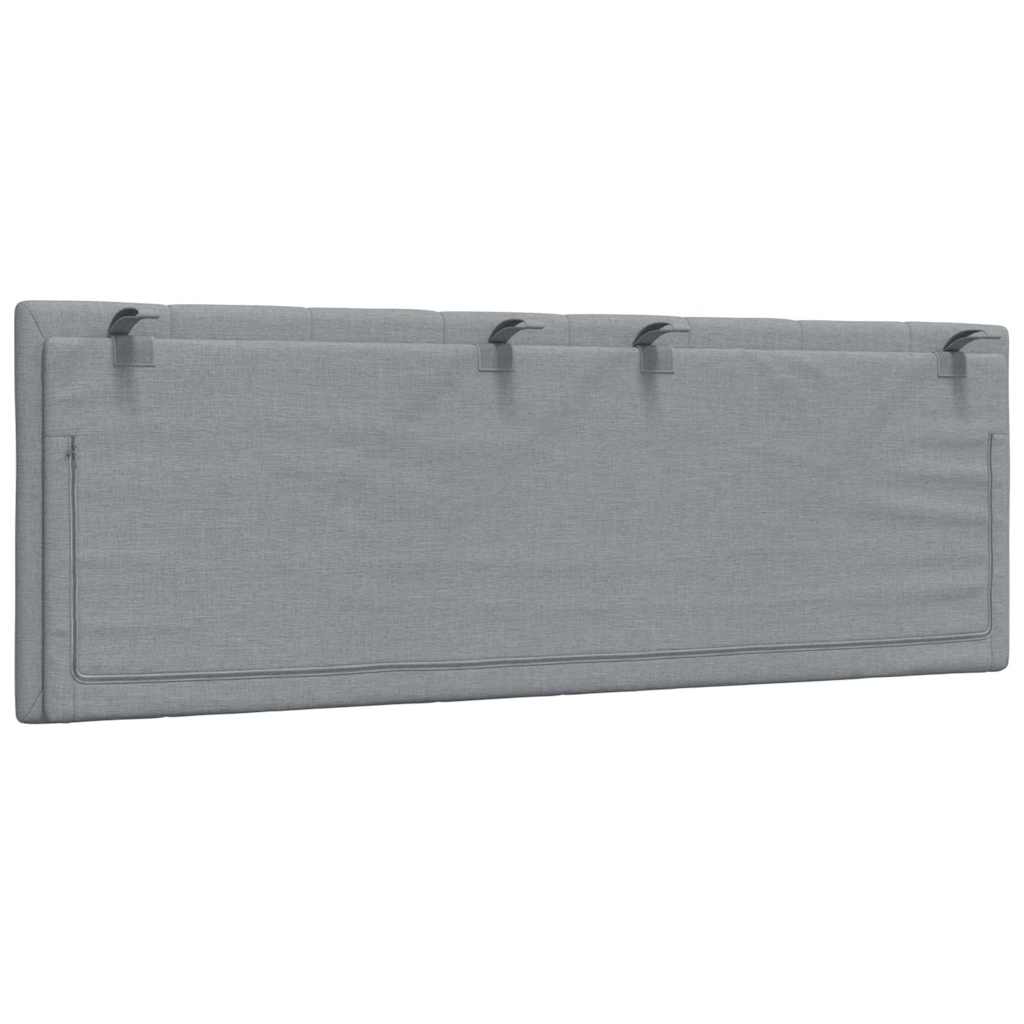 vidaXL Μαξιλάρι για Κεφαλάρι Hanko Ανοιχτό Γκρι 120 εκ. Υφασμάτινο