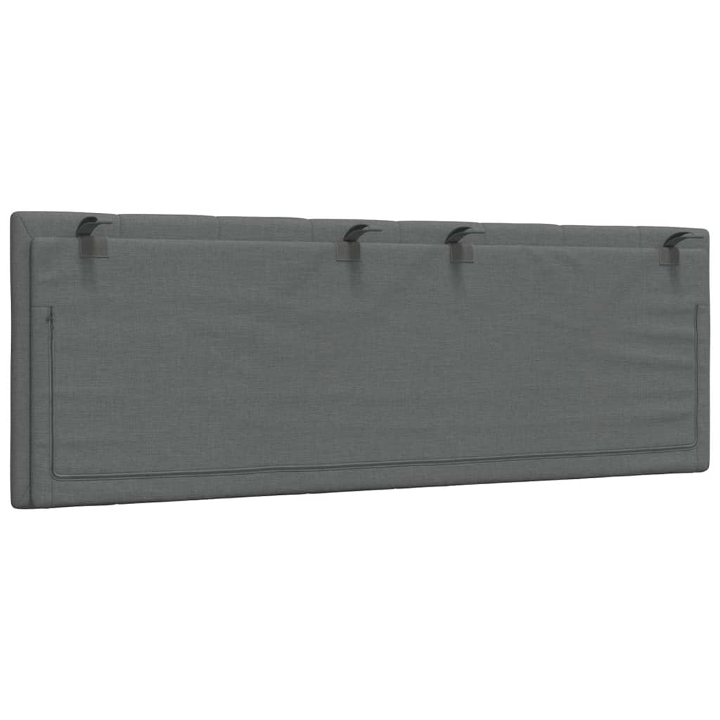 vidaXL Μαξιλάρι για Κεφαλάρι Hanko Σκούρο Γκρι 120 εκ. Υφασμάτινο