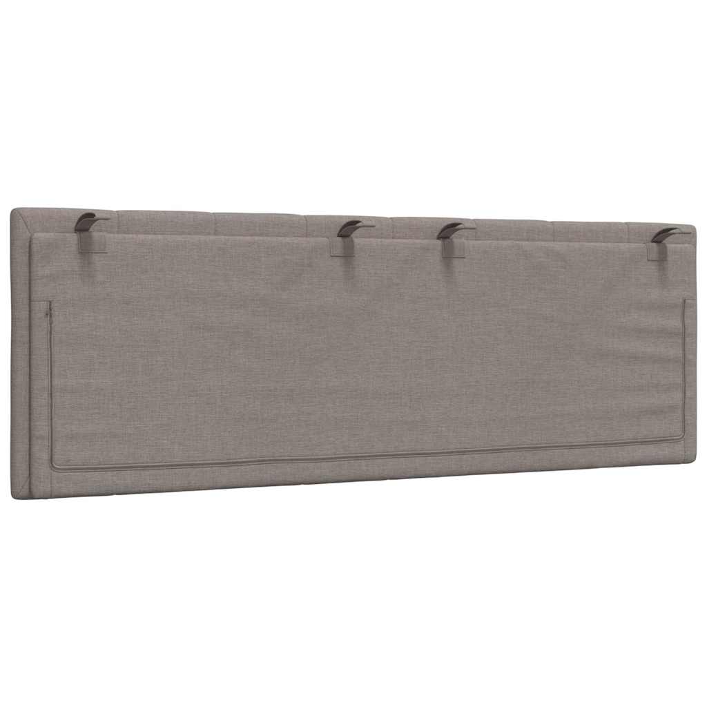 vidaXL Μαξιλάρι για Κεφαλάρι Hanko Μαύρο Taupe 140 εκ. Υφασμάτινο