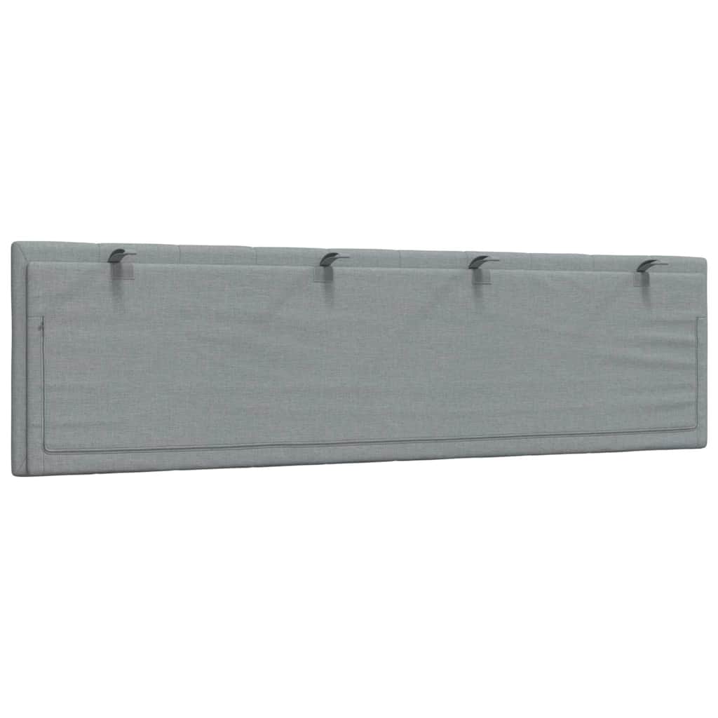 vidaXL Μαξιλάρι για Κεφαλάρι Hanko Ανοιχτό Γκρι 180 εκ. Υφασμάτινο