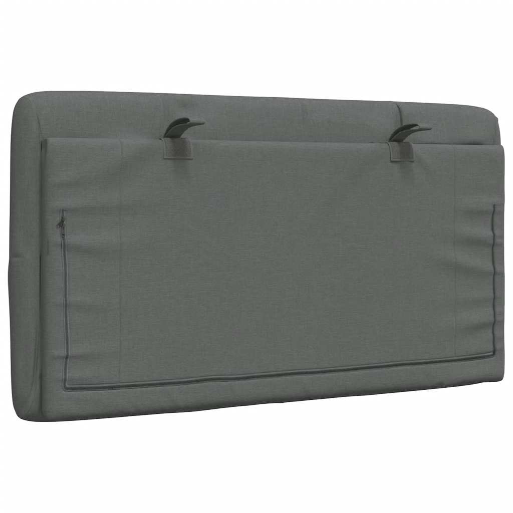 vidaXL Μαξιλάρι για Κεφαλάρι Σκούρο Γκρι 80 εκ. Υφασμάτινο