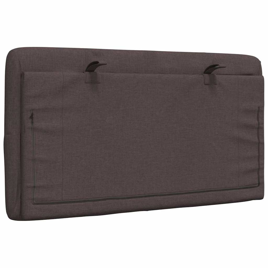 vidaXL Μαξιλάρι για Κεφαλάρι Σκούρο Καφέ 80 εκ. Υφασμάτινο